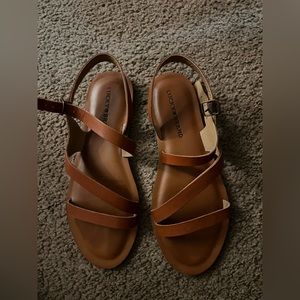 LUCKY BRAND leather sandals for women size 7.5 like new I accept offers